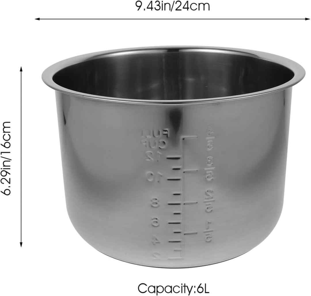 BESTonZON Auskleidung für Reiskocher Kochtopf Innentopf reiskocher innentopf 6l Kochgeschirr aus Ede