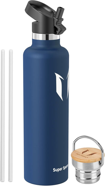 Super Sparrow Trinkflasche Edelstahl - 350ml, 500ml, 620ml, 750ml, 1L - Auslaufsicher Thermoskanne,