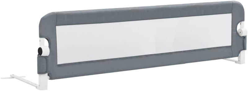 homiuse Kleinkind-Bettschutzgitter Grau 150x42 cm Bettumrandung Babybett Bettgitter Rausfallschutz B