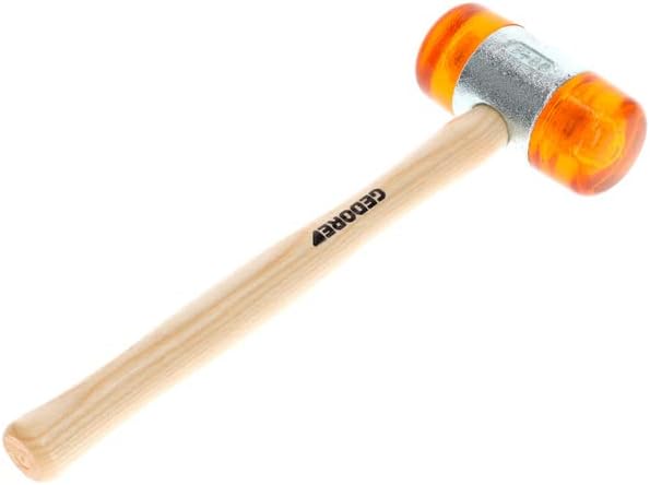 GEDORE Plastikhammer, Ø 60 mm, Auswechselbare Köpfe aus Cellulose-Acetat, Robuster Stiel aus Esche K