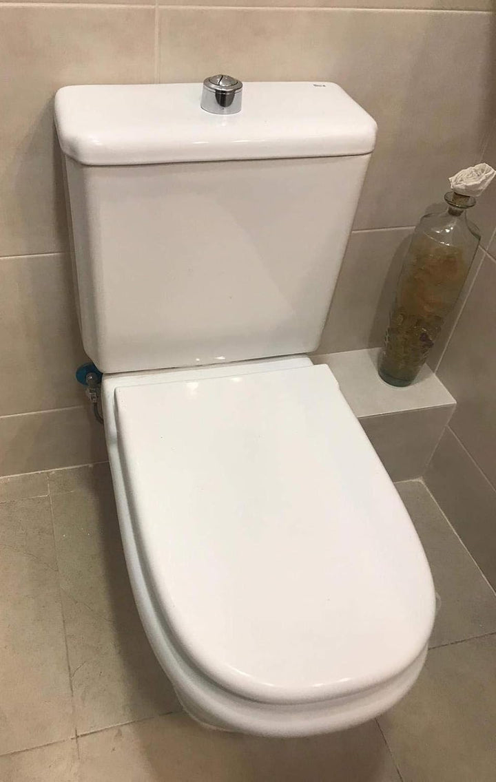 Roca Old Design Dama Ersatz-WC-Sitz mit Standard-Stangenscharnier, A801327004, weiss WC Sitz, WC Sit
