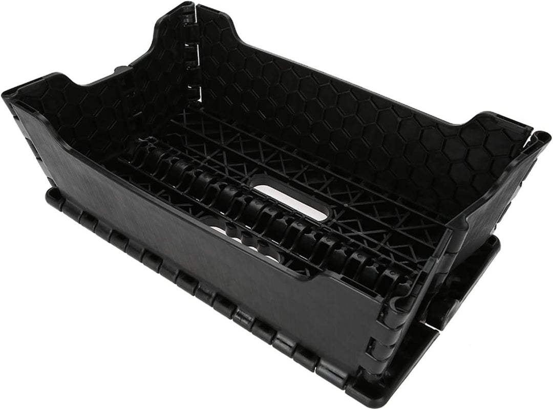 Klappbarer Tritthocker, Tragbar, rutschfest, Schwarzer Kunststoff, für Küche, Badezimmer, Auto, Reis