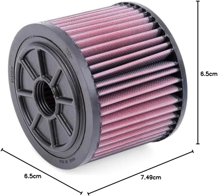K&N E-2987 Waschbarer und wiederverwendbarer KFZ Tauschluftfilter Rot