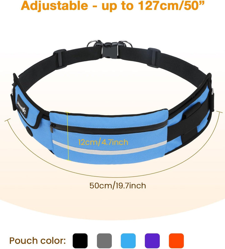 pecute Joggingleine Hunde mit Bauchgurt, Laufgürtel Hundeleine für Grosse und Mittelgrosse Hunde, Le
