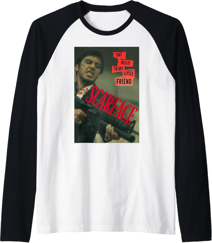 Scarface Say Hello To My Little Friend Photo Raglan