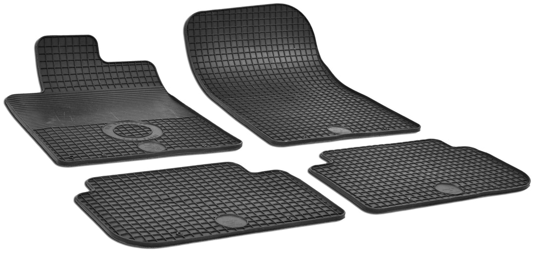 WALSER DirtGuard Gummi Fussmatten Auto kompatibel mit Peugeot 407/407 SW 2004-2011, Peugeot 407 Coup