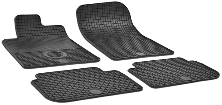 WALSER DirtGuard Gummi Fussmatten Auto kompatibel mit Peugeot 407/407 SW 2004-2011, Peugeot 407 Coup