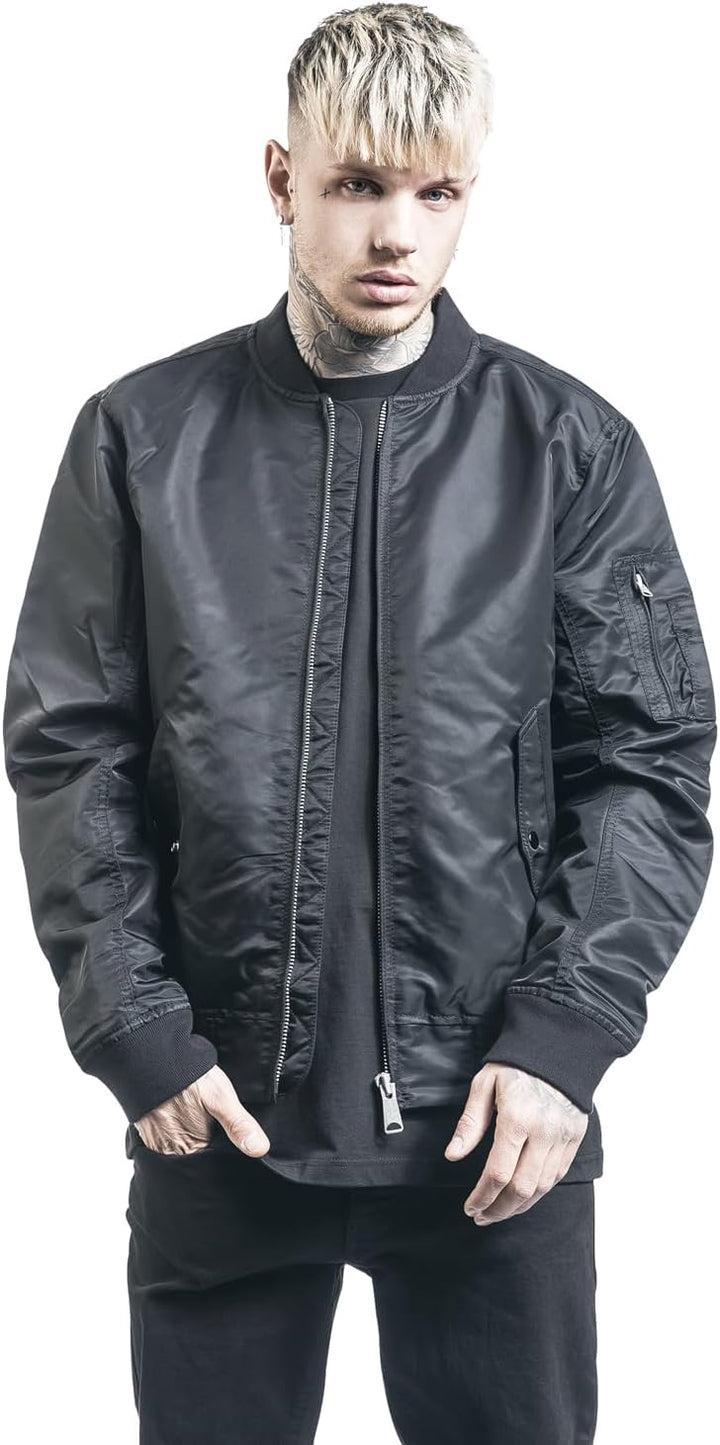 Vintage Industries Herren Übergangsjacke schwarz M M Schwarz, M Schwarz