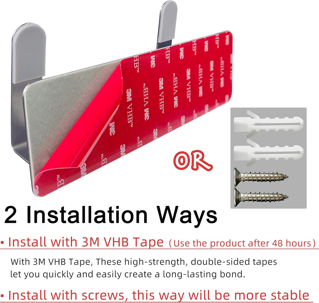 Topfdeckelhalter, An der Wand befestigte 304 Edelstahl-Wannen-Deckel-Organisator-Halter, Selbstklebe