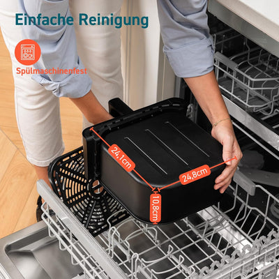 COSORI Heissluftfritteuse mit aktualisierter Rapid Air Technologie,1,4kg, 6,2L, 55% Energieeinsparun