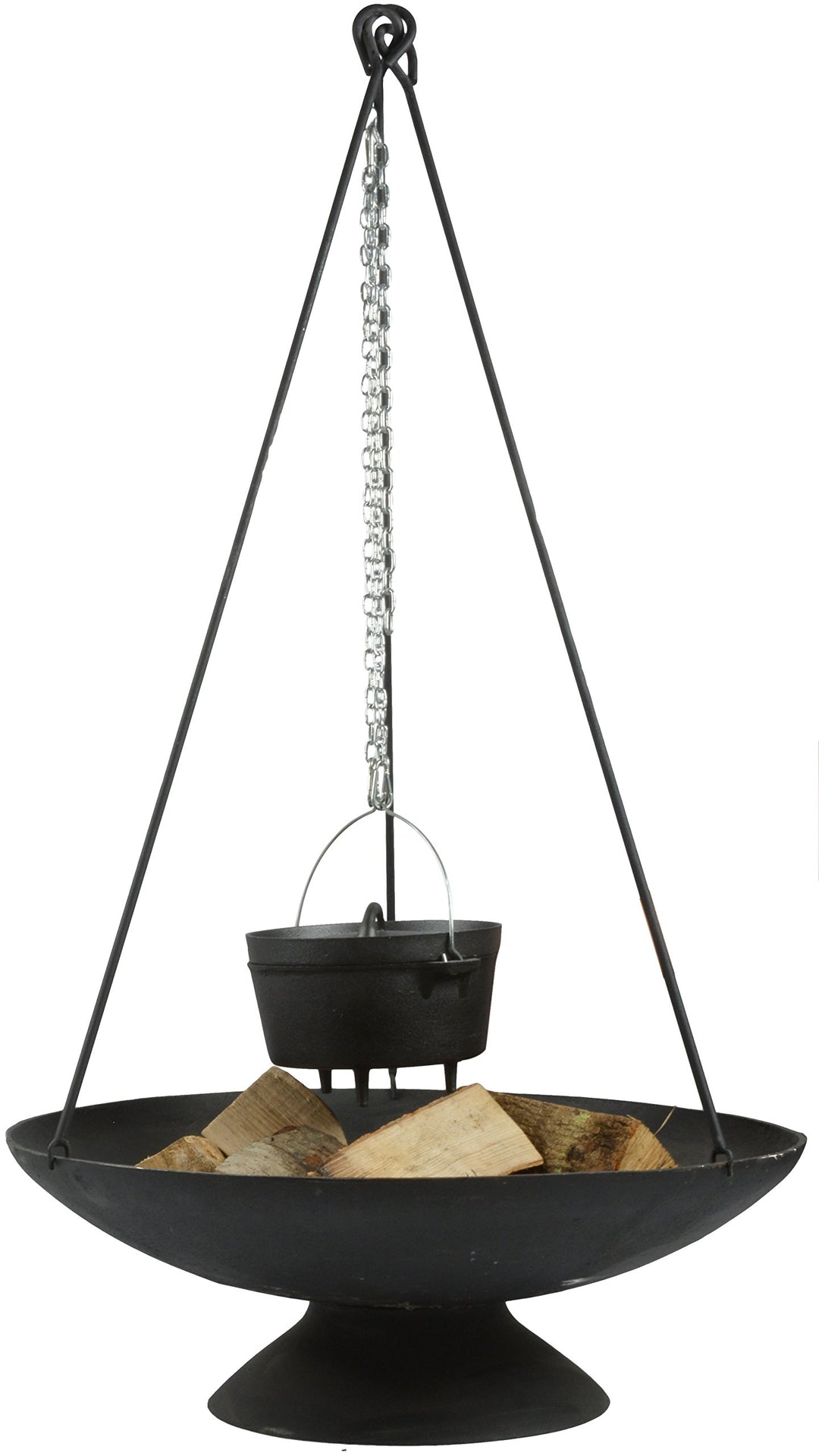 Esschert Design Dreibein für Feuerschale, aus Eisen, 6 x 5 x 118 cm, Feuerschalen Zubehör, Aufhängun