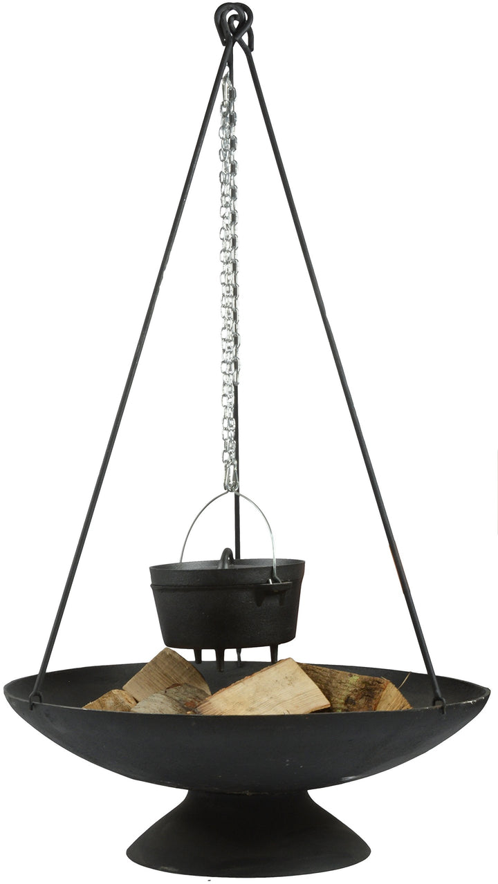 Esschert Design Dreibein für Feuerschale, aus Eisen, 6 x 5 x 118 cm, Feuerschalen Zubehör, Aufhängun