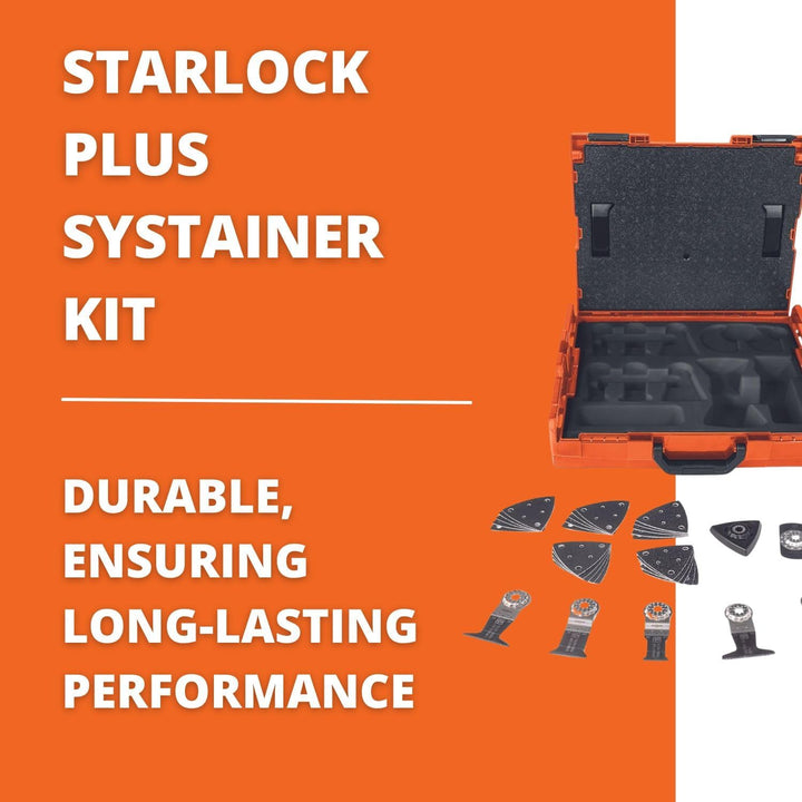 Fein 33901146220 Zubehör-Systainer Edition 2017 | befüllt | perfekt Oszillierer, Orange