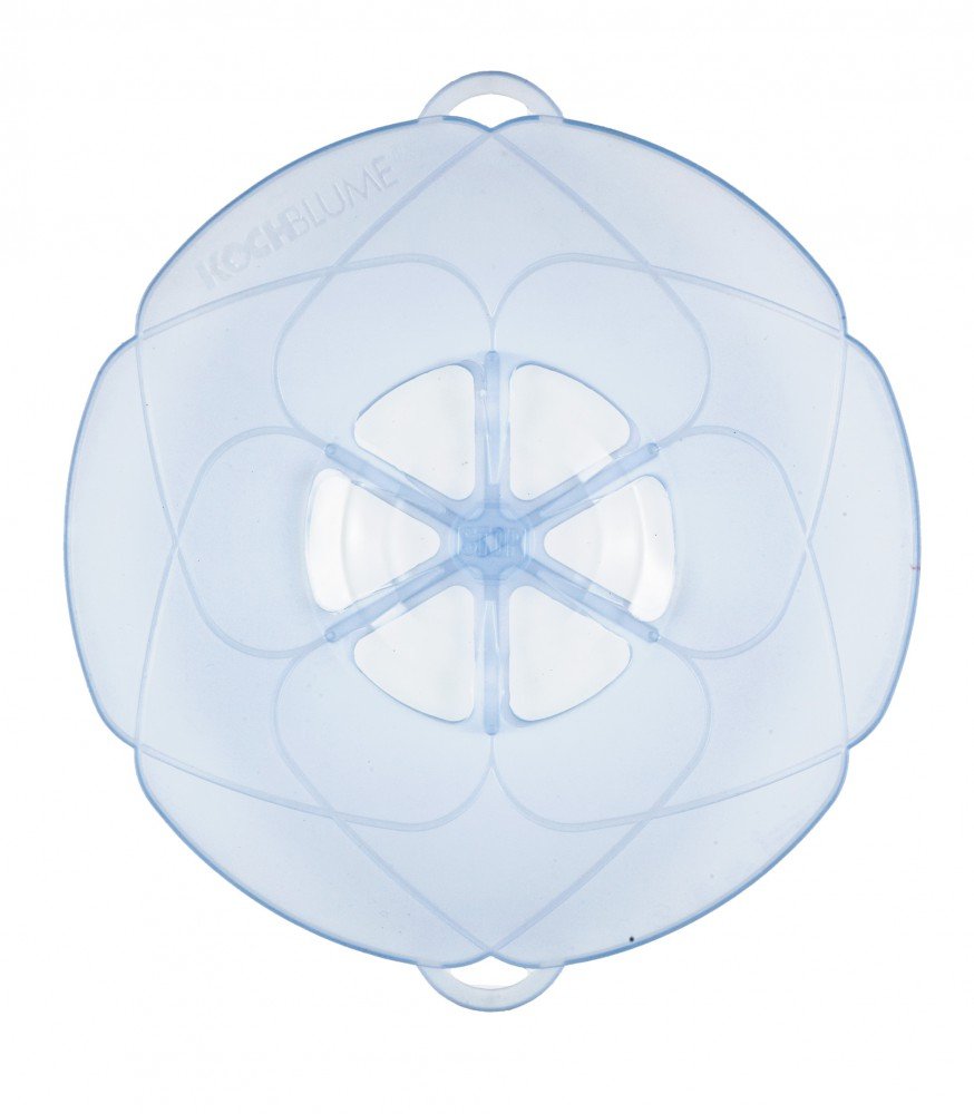 Kochblume das Original, Silikon Überkochschutz für Töpfe und Pfannen, Mikrowellen-Deckel, Spritzschu