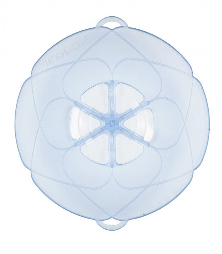 Kochblume das Original, Silikon Überkochschutz für Töpfe und Pfannen, Mikrowellen-Deckel, Spritzschu