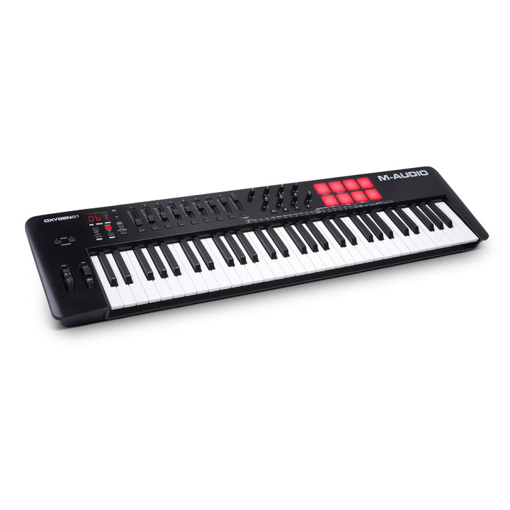 M-Audio Oxygen 61 V – 61-Tasten USB MIDI Keyboard Controller mit Beat Pads, Smart Chord &amp; Scale Modi