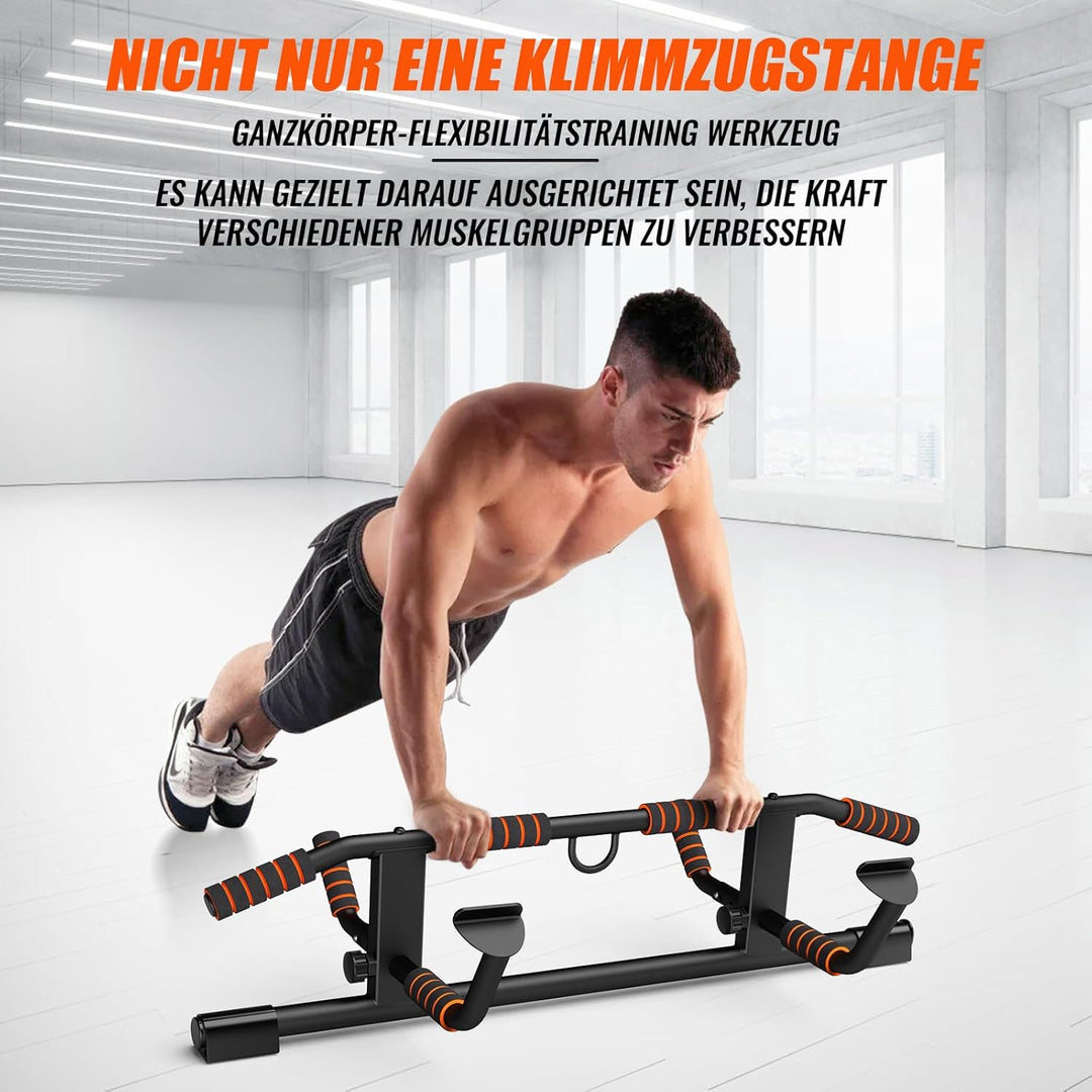 AmazeFan Klimmzugstange Türrahmen, 2024 Upgrade Pull Up Bar mit vielfältigen Griffmöglichkeiten, Mit