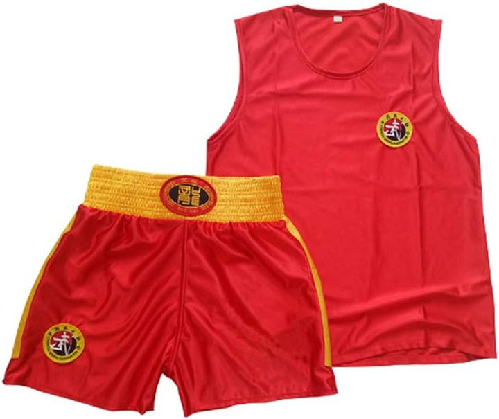 Inlefen Kinder Sanda Kleidung Jungen & Mädchen Erwachsene Boxen Set Boxing Shorts Muay Thai Kleidung