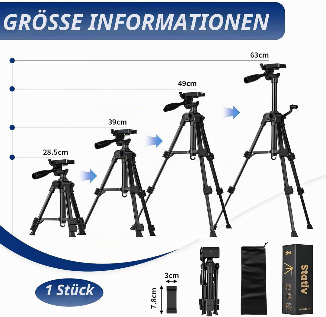 Tripod Camera Kamera Stativ, Stativ Kamera Kamerastativ, Verstellbares Mini stativ für DSLR &amp; Handy