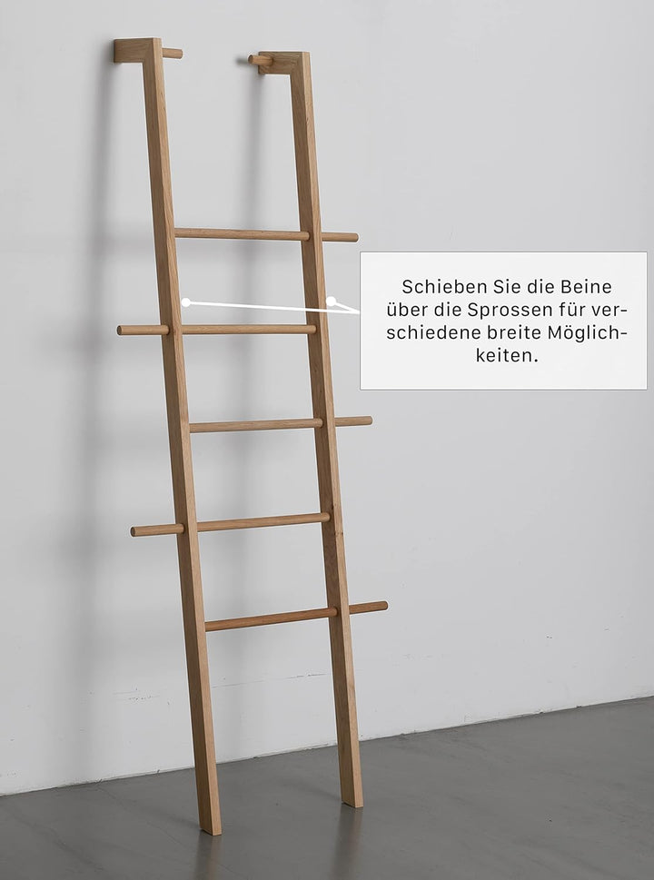 Kleiderleiter & Kleiderständer Holz, Handtuchleiter & Handtuchhalter aus Massivholz, Designer Holzle