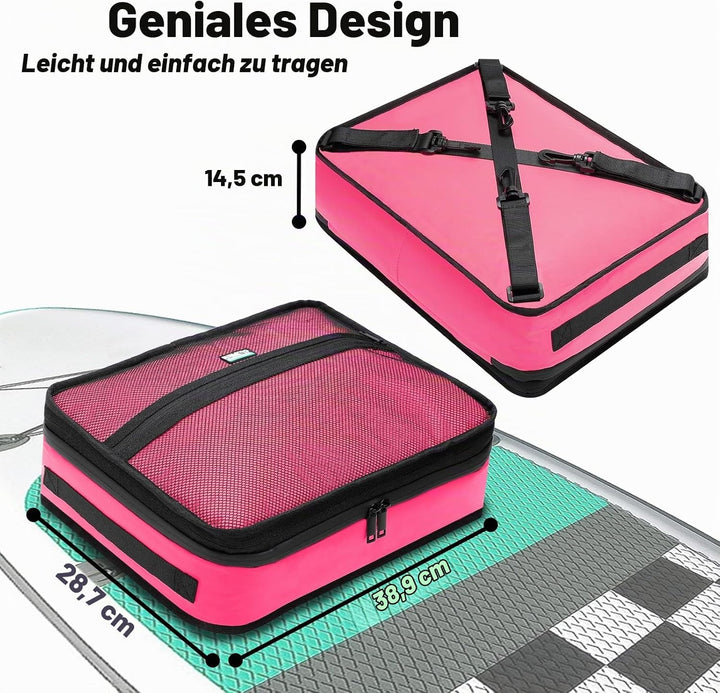 Paddle Board Kühltasche, wasserdichte Surf Sup Deck Kühltasche, isoliert, auslaufsicher, 10 Dosen, S