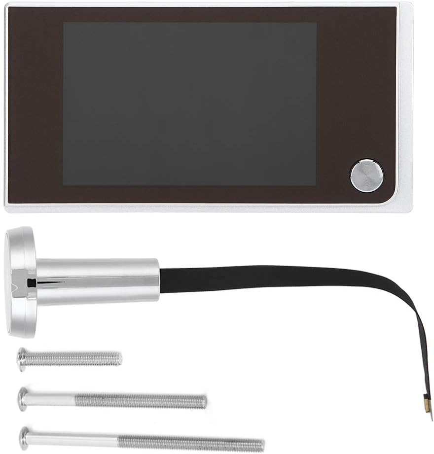 ASHATA 3,5 Zoll Digitale Türspion-Überwachungskamera,HD-LCD-Farbbildschirm 120°-Winkelansicht 24-Stu