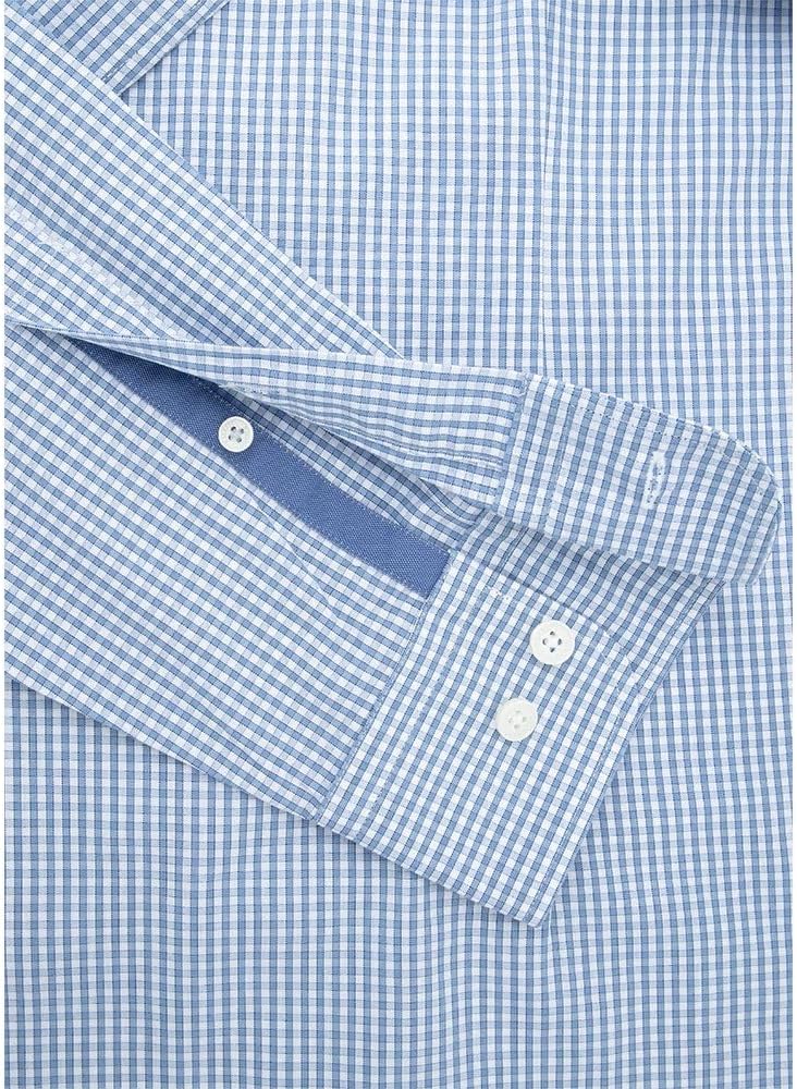 Hackett London Herren Essentielles Gingham Hemd S Weiss (Weiss/Blau), S Weiss (Weiss/Blau)
