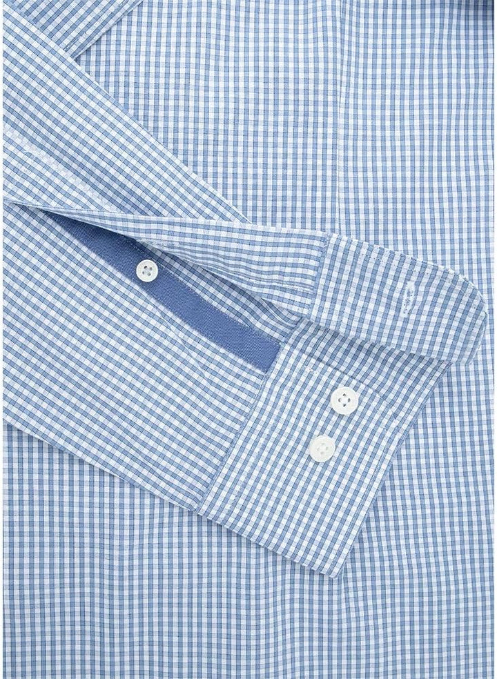 Hackett London Herren Essentielles Gingham Hemd S Weiss (Weiss/Blau), S Weiss (Weiss/Blau)