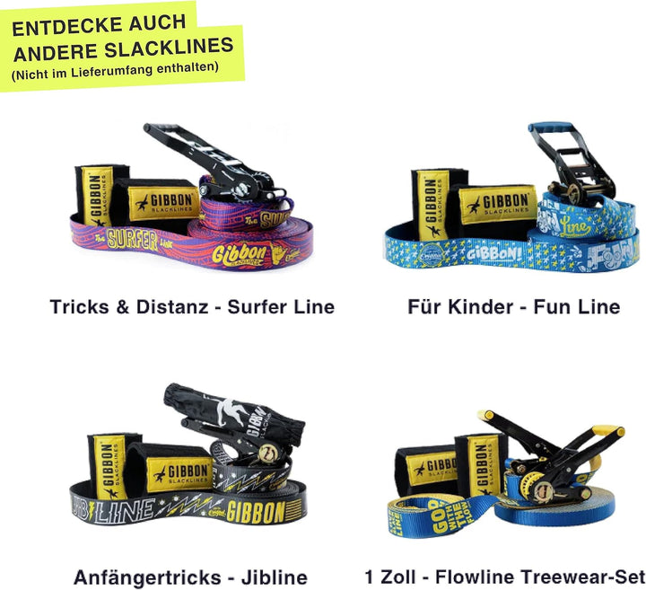 ClassicLine Komplett-Set inkl. Baumschutz | 15m &amp; 25m | TÜV Geprüft | Balance und Spass mit Trampoli