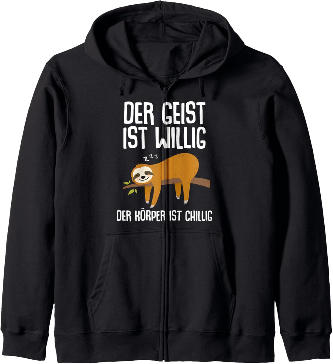 Lustiger Faultier Spruch Mitarbeiter Arbeitskollege Geschenk Kapuzenjacke