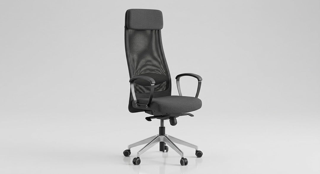 IKEA Markus Bürostuhl, passen Sie die Höhe und den Winkel dieses Stuhls an, damit sich Ihr Arbeitsta