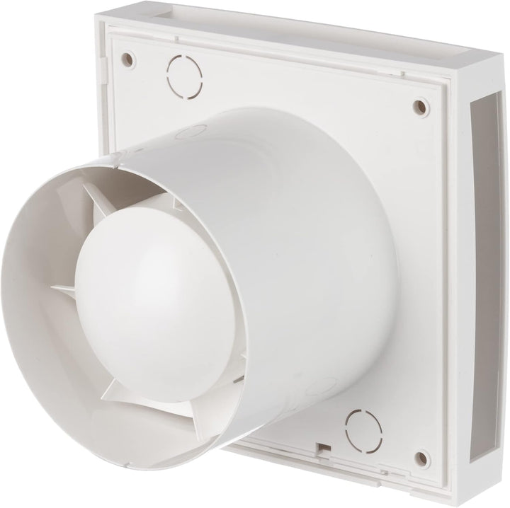 Steinberg14 Ø 125mm BadLüfter Fan mit Feuchtesensor und einstellbarer Nachlaufzeit - Weiss Front - f