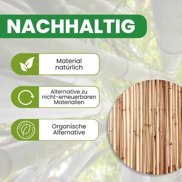 PLANTAWA Bambusstäbe 90 cm Packung mit 25 Stück Ø 10-12 mm | Pflanzstab Bambusstab Gemüse, Tomaten u