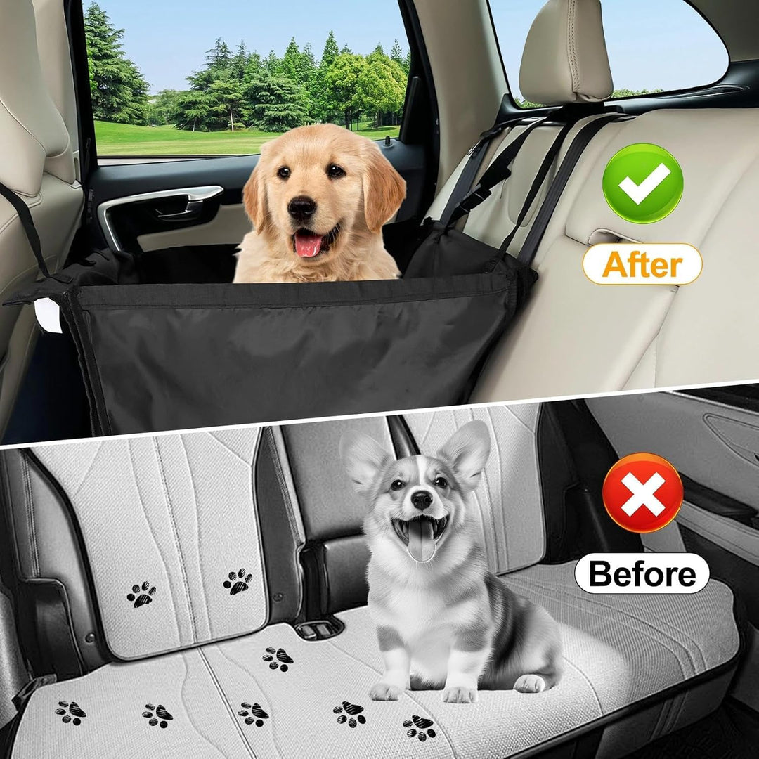 Hunde Autositz für Kleine Mittlere Hunde, Hundesitz Auto Rückbank, Hundeautositz, Hundeschutz Auto R