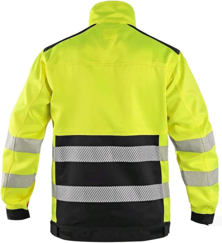 SAFETY Canis CXS Benson Arbeitsjacke Herren Cordura reflektierend Winddicht Warnjacke Monteurjacke B