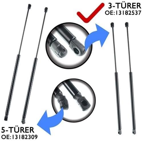 Frankberg 2x Gasfeder Kompatibel mit Corsa D S07 1.0L-1.7L schrägheck 2006-2014 Opel Corsa D Van 1.0