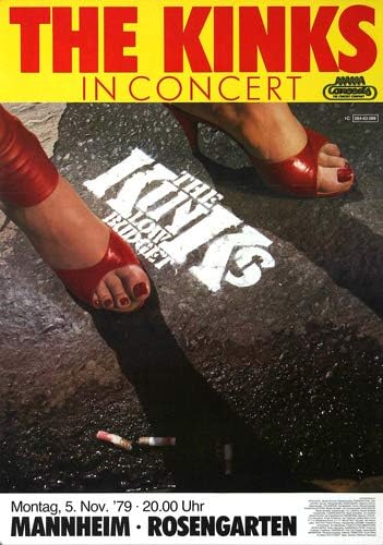 The Kinks - Low Budget, Mannheim 1979 » Konzertplakat/Premium Poster | Live Konzert Veranstaltung |