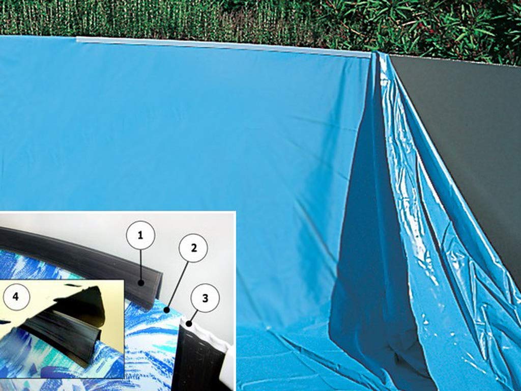 EDG Liner Overlap SOFTPOOL 30/100 Pool, 7,3 x 3,7 x 1,2 m, Blau