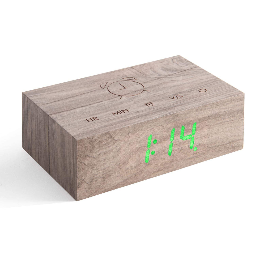 Gingko Design G003A12 Wecker, Holz, Esche, One Size Einheitsgrösse Asche, Einheitsgrösse Asche