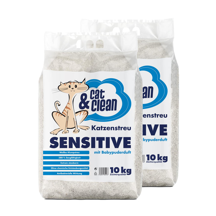 Cat & Clean Katzenstreu Der Extraklasse Klumpendes Einstreu Extrem Saugfähig Naturprodukt Aus Benton