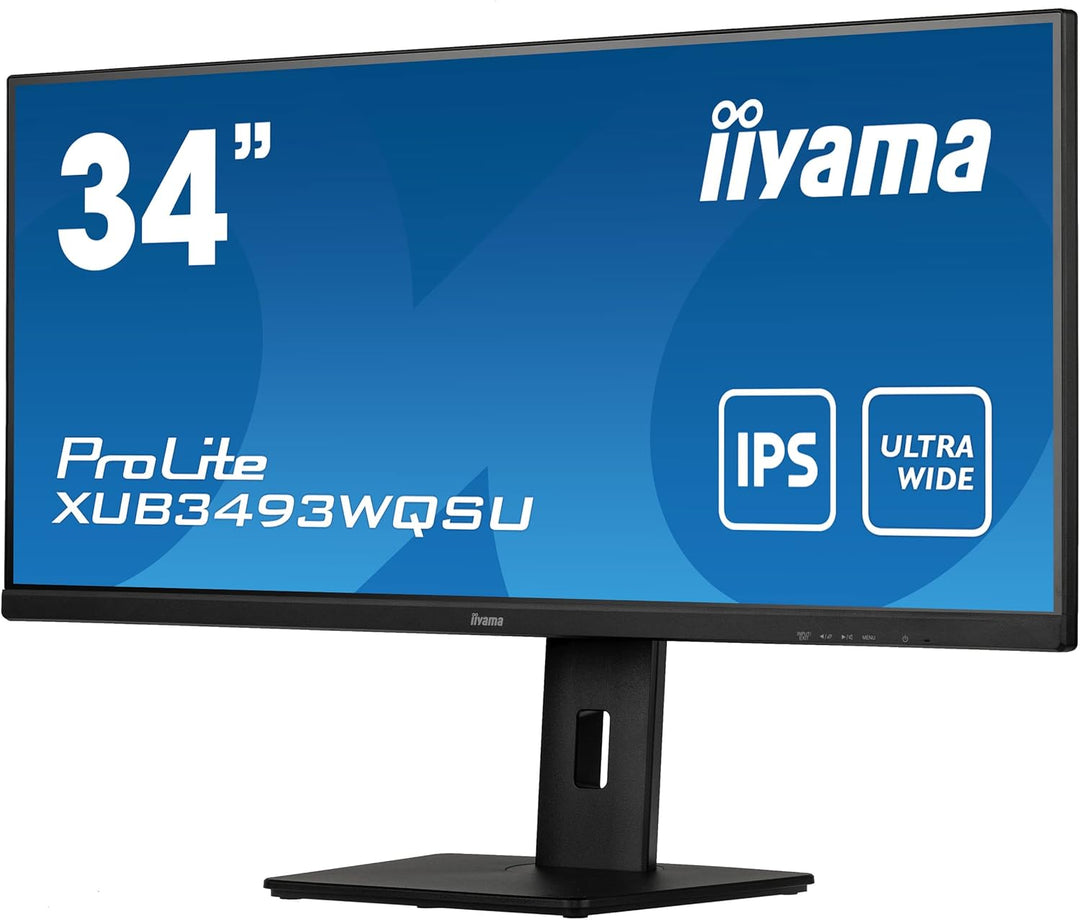 iiyama Prolite XUB3493WQSU-B5 86,7cm 34 Zoll ADS-IPS LED-Monitor UWQHD HDMI DP USB3.0 Adaptive Sync