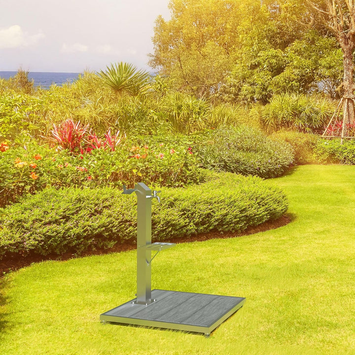 Four & More Wasserzapfsäule Modell "LEILANI" Wassersäule für den Garten mit Aussenwasserhahn Wasserh