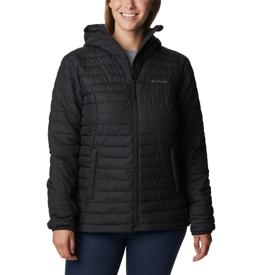 Columbia Silver Falls Hooded Jacket, Steppjacke mit Kapuze für Herren, Schwarz