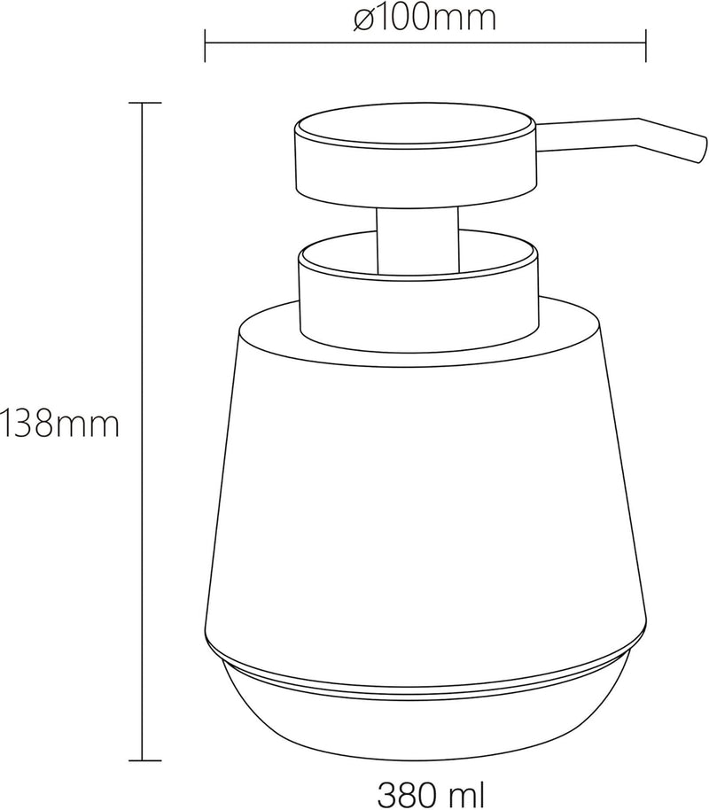 Sealskin Mood Seifenspender aus Glas, Inhalt: 380 ml, Farbe: Grün 380 ml Grün, 380 ml Grün