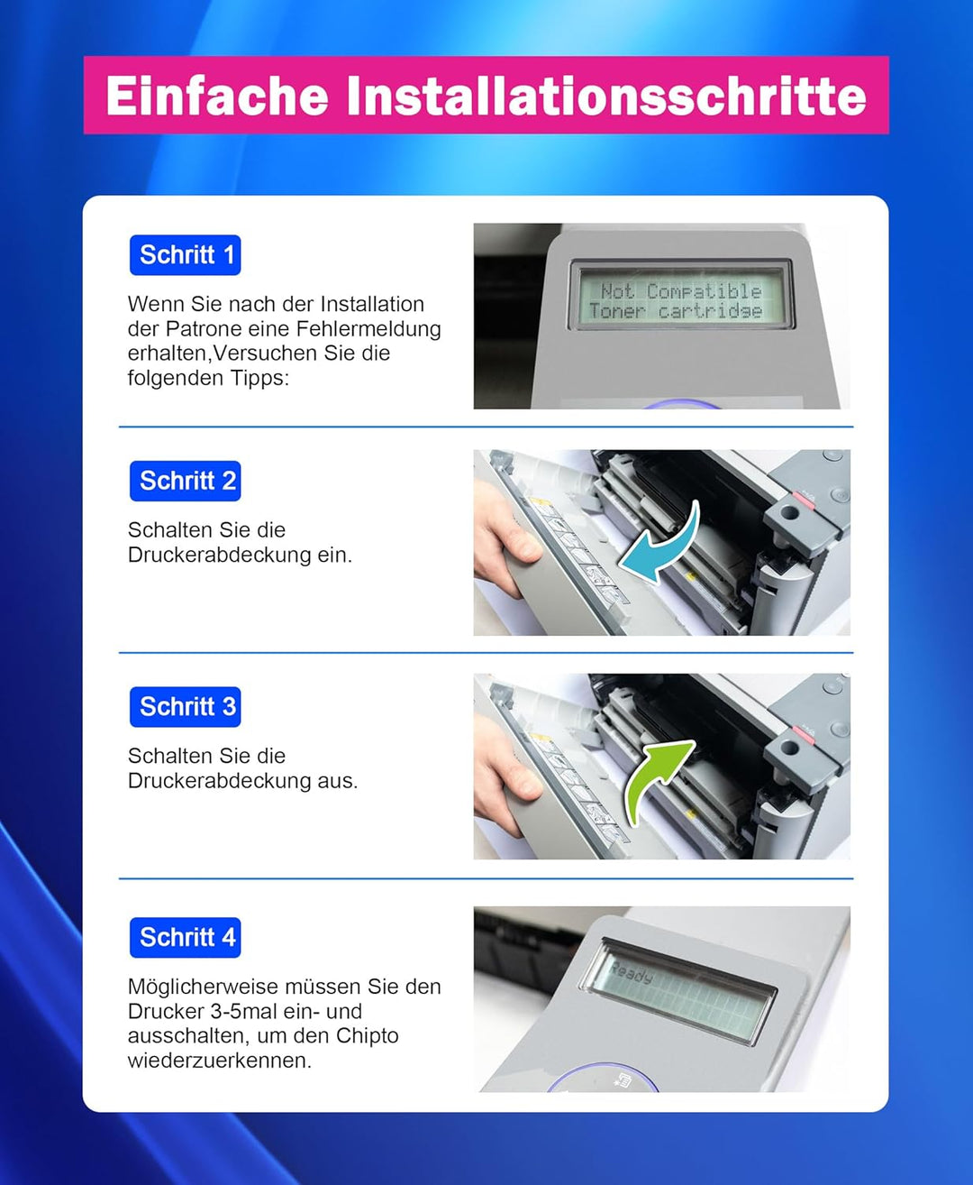 CLT-K404S P404C Toner Kompatibel für Samsung C480W Toner für Xpress SL C480FW C48X C480 C480FN C430W