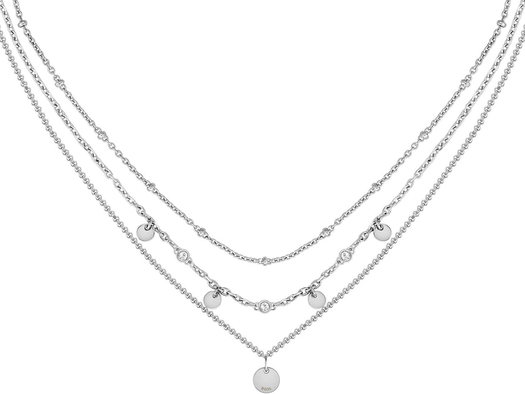 BOSS Jewelry Gliederhalskette für Damen Kollektion IRIS aus Edelstahl - 1580330