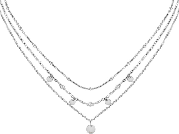 BOSS Jewelry Gliederhalskette für Damen Kollektion IRIS aus Edelstahl - 1580330