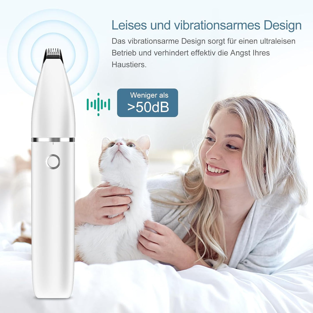 Ankilo Neueste 2 IN 1 Schermaschine hund pfoten Leise Elektrische Profi hundeschermaschine pfotentri