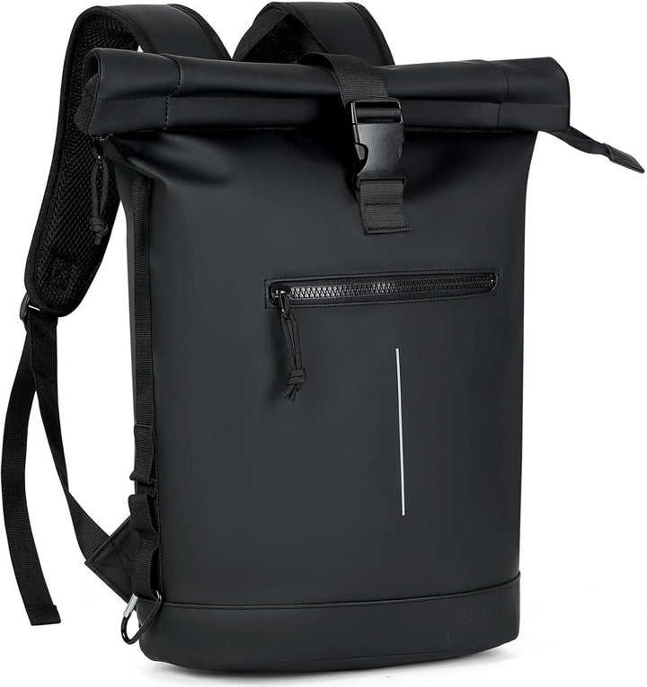 Lekeinchi Rolltop Rucksack Wasserdicht für Damen &amp; Herren, Grosser, mit Computerfach für 17 Zoll Lap