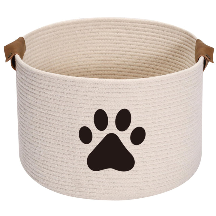 Morezi Hundespielzeug Aufbewahrungskorb，Hunde spielzeugkorb,Aufbewahrungskorb aus Baumwollseil, idea